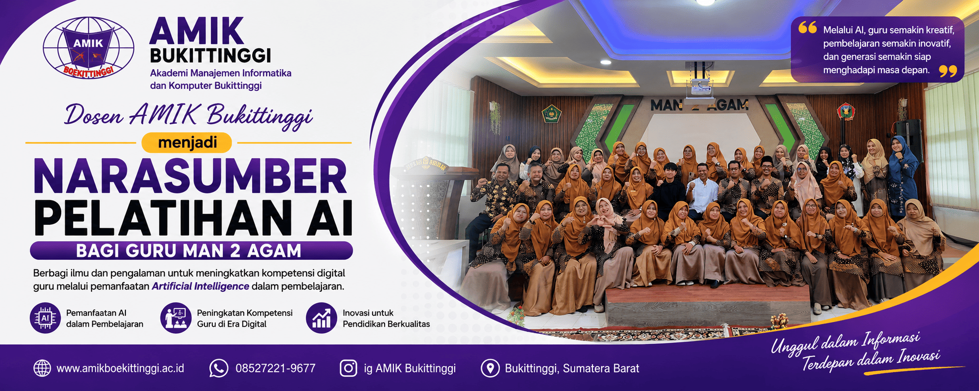 Narasumber Ai di MAN 2 Agam
