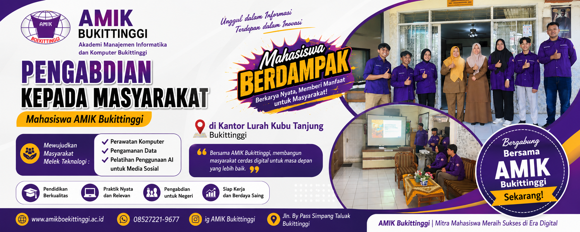 Mahasiswa AMIK Melaksanakan PKM